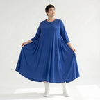 Ballonkleid von AKH Fashion aus Materialmix, ausgefallene, zeitlose Lagenlook Mode