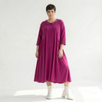 Ballonkleid von AKH Fashion aus Materialmix, ausgefallene, zeitlose Lagenlook Mode