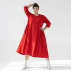 Ballonkleid von AKH Fashion aus Materialmix, ausgefallene, zeitlose Lagenlook Mode