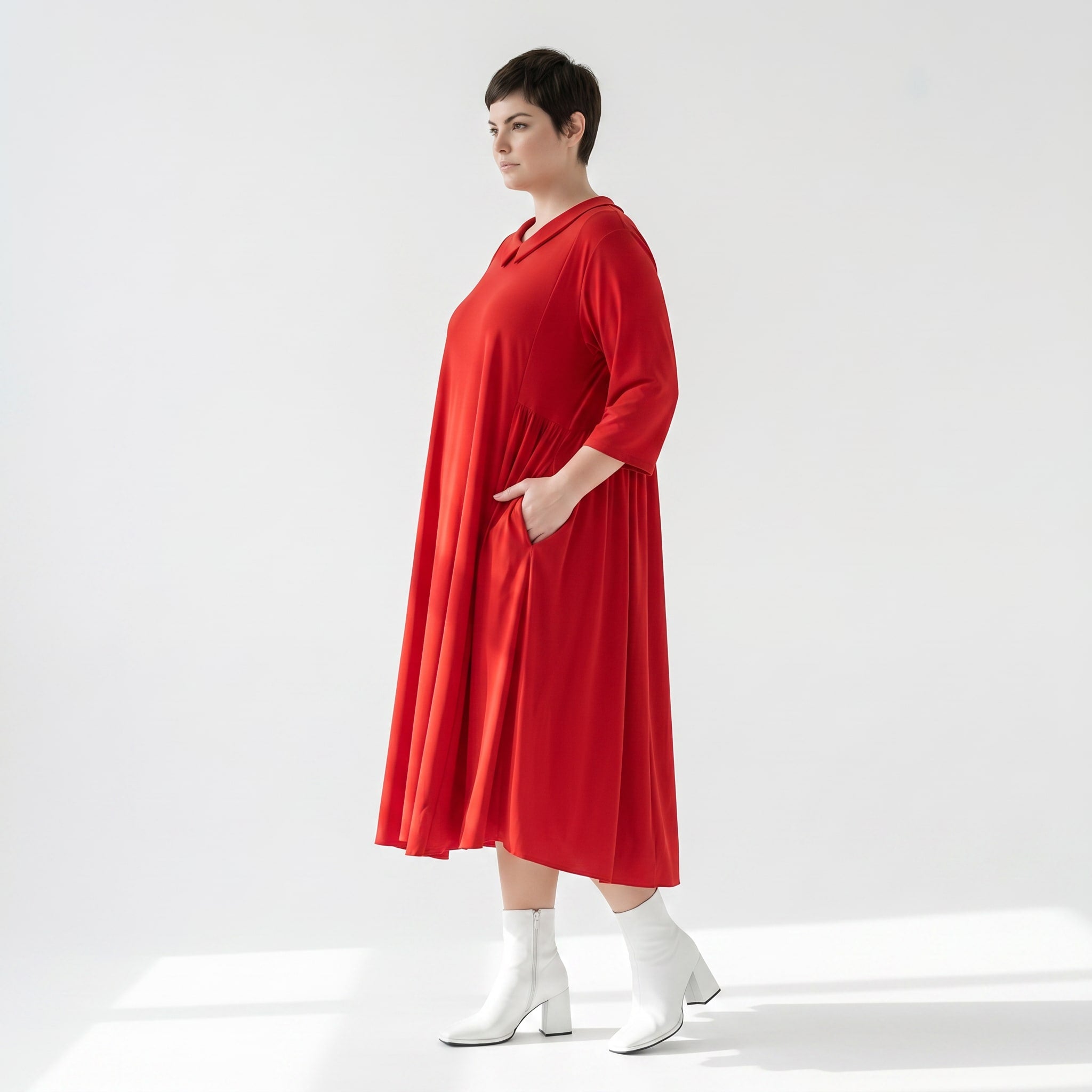 Ballonkleid von AKH Fashion aus Materialmix, ausgefallene, zeitlose Lagenlook Mode