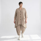 A-Form Jacke von AKH Fashion aus Materialmix, ausgefallene, zeitlose Lagenlook Mode