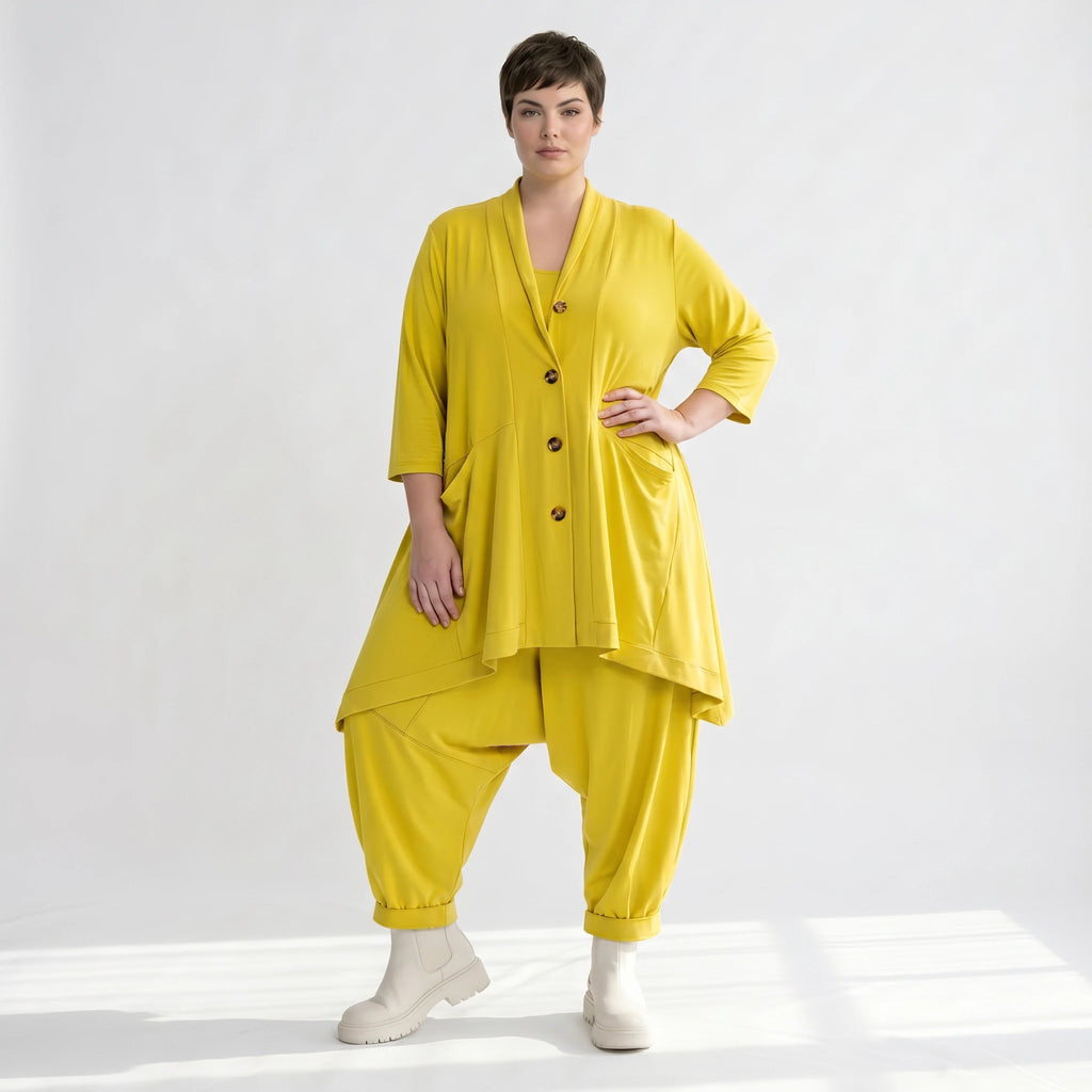 A-Form Jacke von AKH Fashion aus Materialmix, ausgefallene, zeitlose Lagenlook Mode