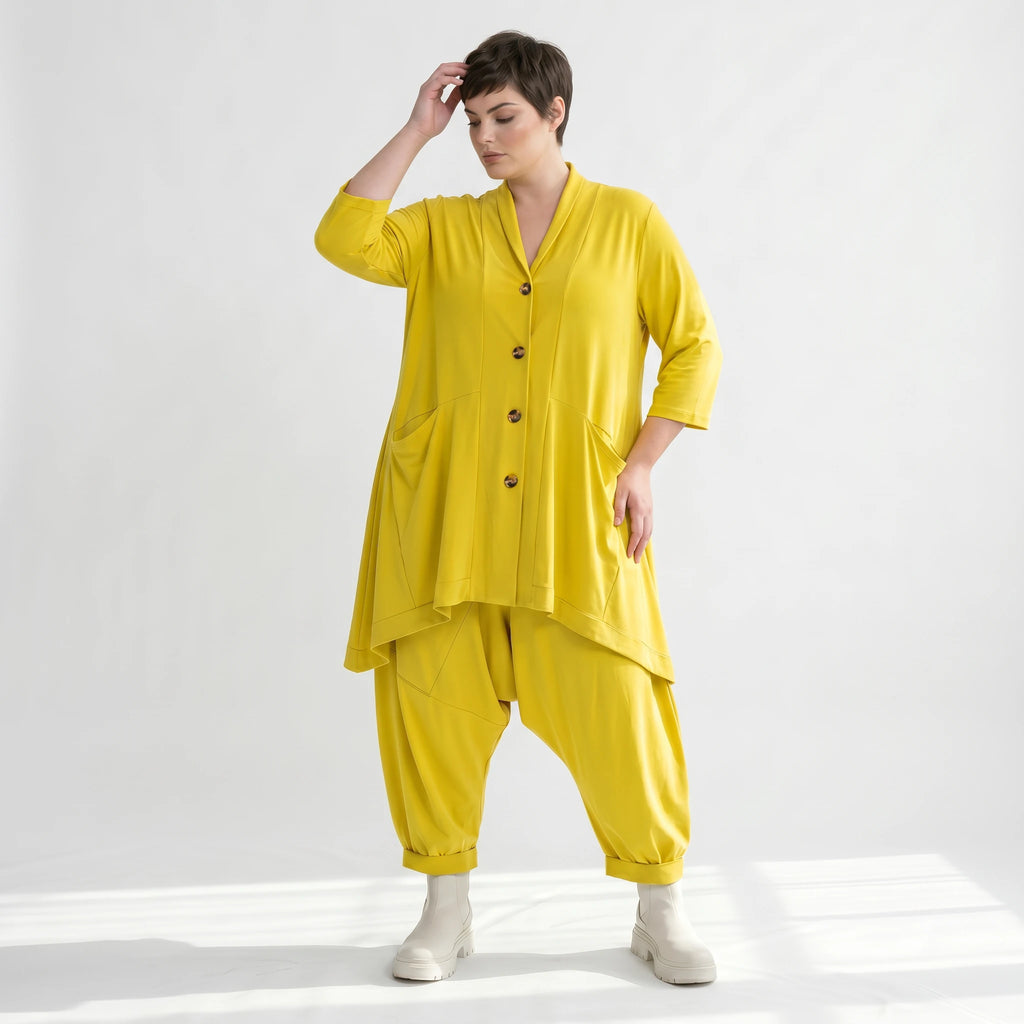 A-Form Jacke von AKH Fashion aus Materialmix, ausgefallene, zeitlose Lagenlook Mode