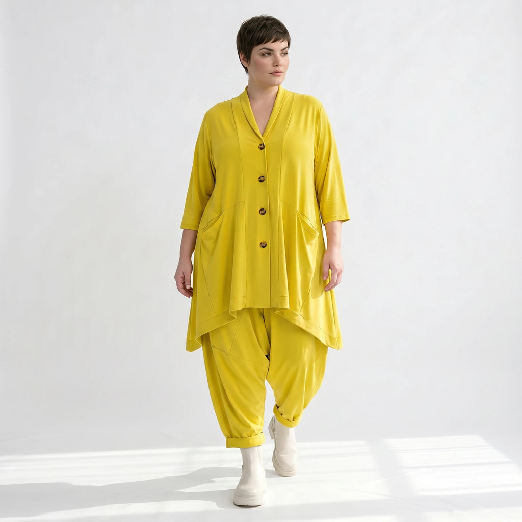 A-Form Jacke von AKH Fashion aus Materialmix, ausgefallene, zeitlose Lagenlook Mode
