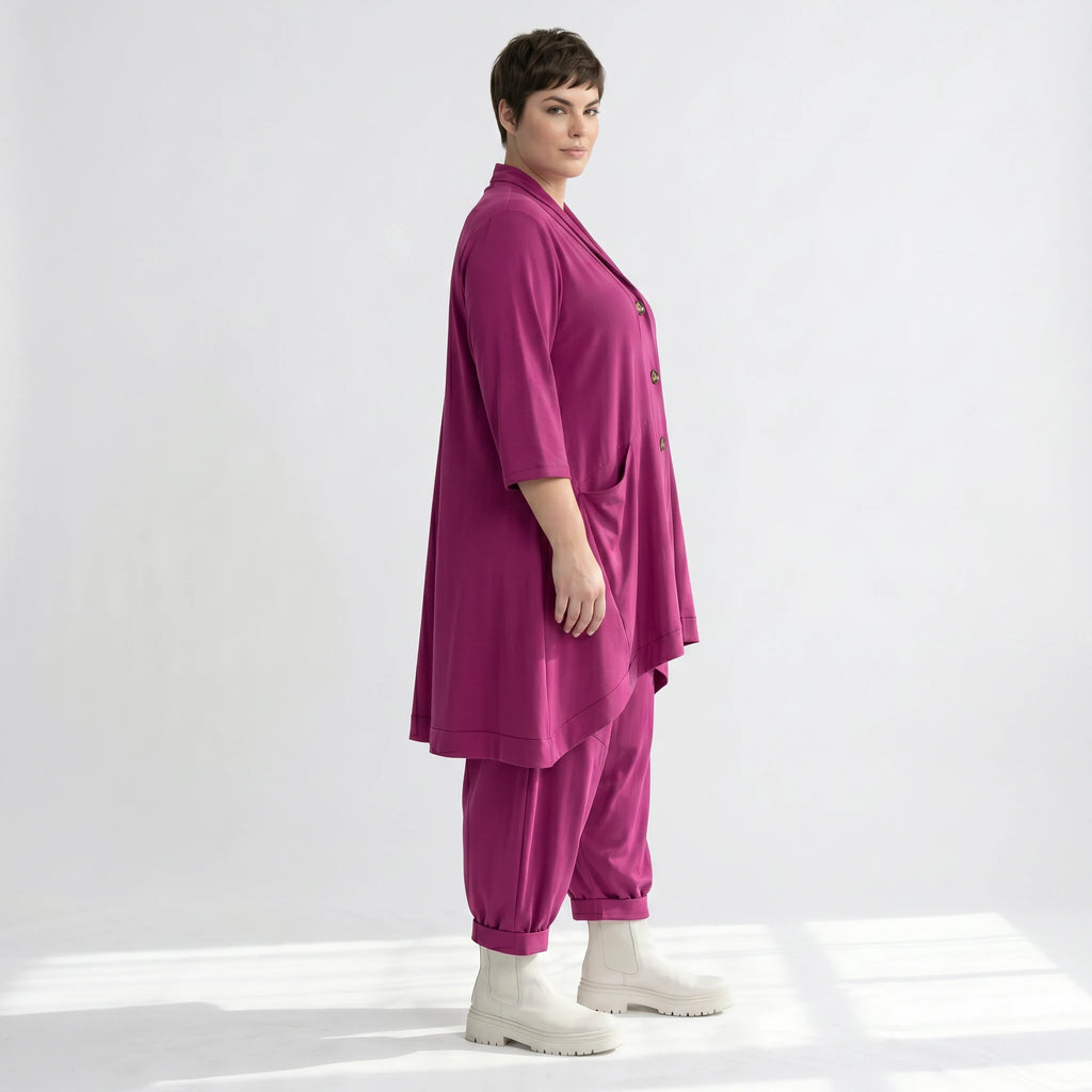 A-Form Jacke von AKH Fashion aus Materialmix, ausgefallene, zeitlose Lagenlook Mode