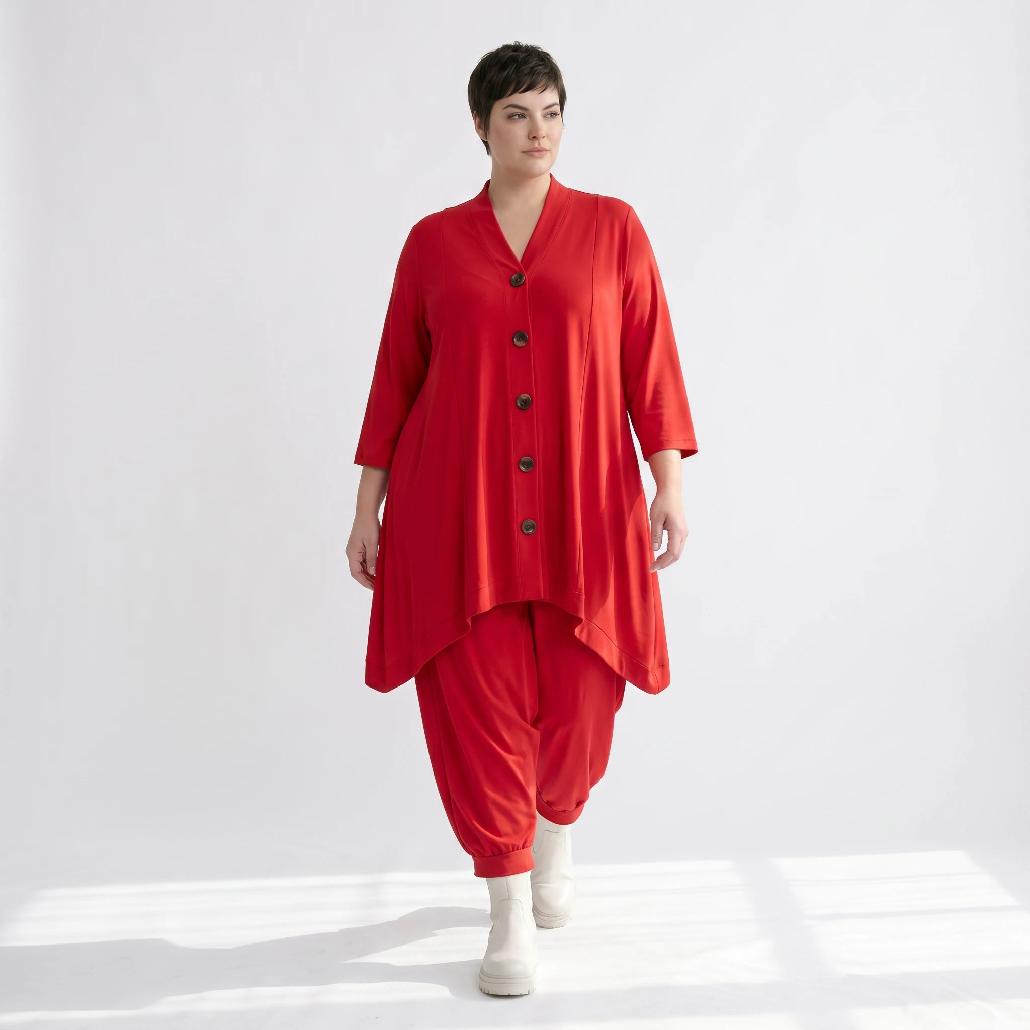 A-Form Jacke von AKH Fashion aus Materialmix, ausgefallene, zeitlose Lagenlook Mode