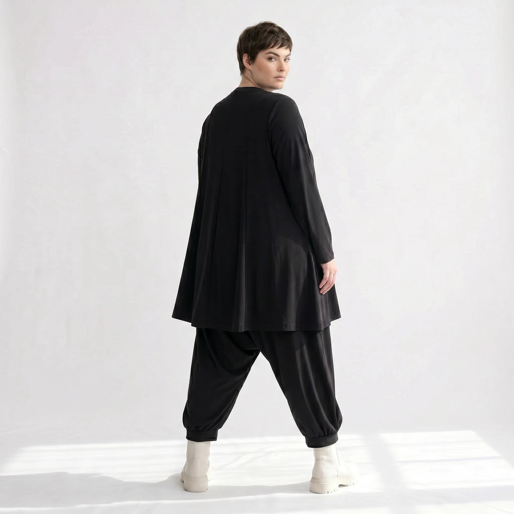 A-Form Jacke von AKH Fashion aus Materialmix, ausgefallene, zeitlose Lagenlook Mode