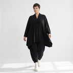 A-Form Jacke von AKH Fashion aus Materialmix, ausgefallene, zeitlose Lagenlook Mode
