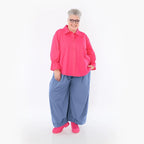  Ballonhose von AKH Fashion aus Baumwolle, 1482.07032, Azurblau, Ausgefallen, Zeitlos