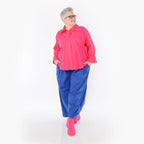  Ballonhose von AKH Fashion aus Baumwolle, 1482.07032, Royalblau, Ausgefallen, Zeitlos