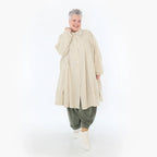 A-Form Jacke von AKH Fashion aus Baumwolle, 1482.07061, Beige, Ausgefallen, Zeitlos