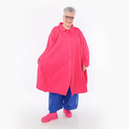  A-Form Jacke von AKH Fashion aus Baumwolle, 1482.07061, Fuchsia, Ausgefallen, Zeitlos