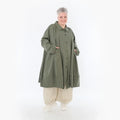 A-Form Jacke von AKH Fashion aus Baumwolle, 1482.07061, Khaki, Ausgefallen, Zeitlos