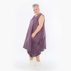  Ballonkleid von AKH Fashion aus Viskose, 1490.07093, Pflaume, Ausgefallen, Zeitlos, Schick