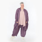 Ballon Cardigan von AKH Fashion aus Viskose, 1490.07094, Pflaume, Ausgefallen, Zeitlos