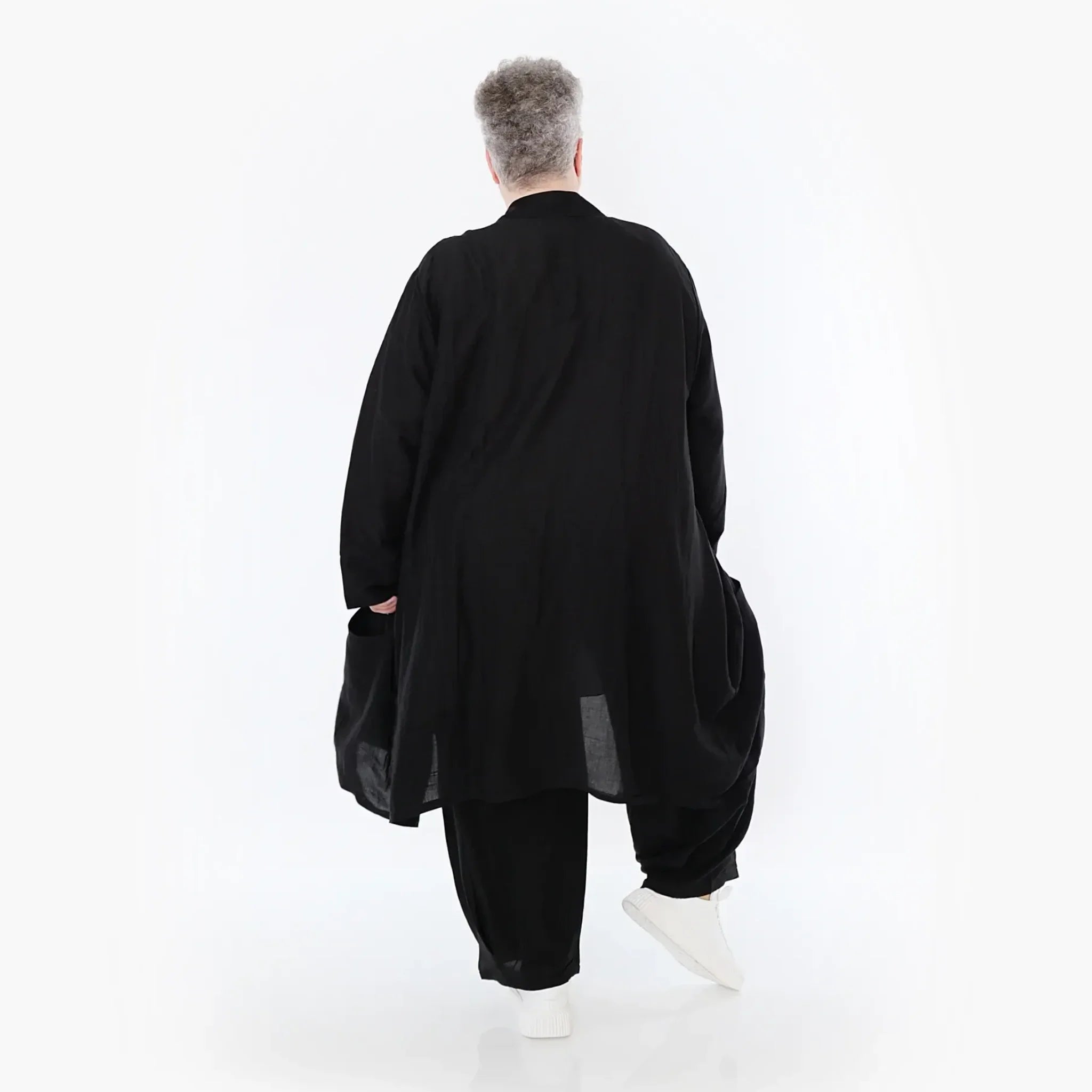 Ballon Cardigan von AKH Fashion aus Viskose, 1490.07094, Schwarz, Ausgefallen, Zeitlos