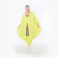  AKH Fashion Jacke in gerundeter Form, aus Baumwolle, 1501.07107, Lime, Ausgefallen, Schick