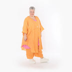 AKH Fashion Jacke in gerundeter Form, aus Baumwolle, 1501.07107, Orange, Ausgefallen