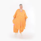  AKH Fashion Jacke in gerundeter Form, aus Baumwolle, 1501.07107, Orange, Ausgefallen