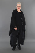 A-Form Jacke von AKH Premium aus Baumwolle, P1002.2519, Schwarz, Ausgefallen, Zeitlos