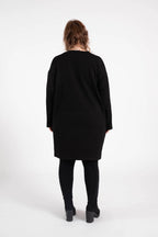  Pomme Rouge Shirt in gerader Form, aus Baumwolle, C6291, Schwarz-Silber, Buchstaben