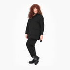  Do Your Best Shirt in gerader Form, aus Viskose, D745, Schwarz, Schick, Modern, Bequem