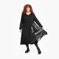  Kleid von Do Your Best aus Viskose, D767, Schwarz, Schick, Modern, Bequem