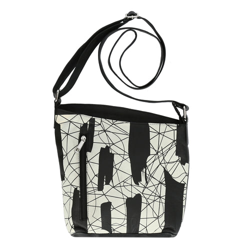 Tasche von AKH Fashion aus Leder in gerader Form, ausgefallene Lagenlook Mode