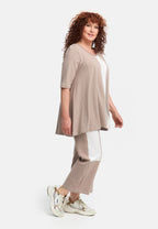  A-Form Shirt von Do Your Best aus Viskose, D924, Sand, Schick, Modern, Bequem, Schick