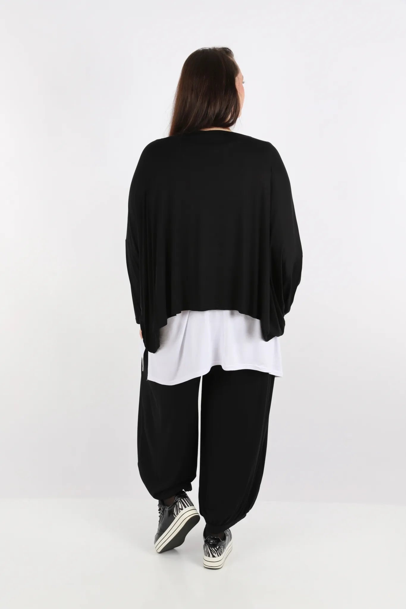Ballonhose von AKH Fashion aus Viskose, 1233.08067, Schwarz, Ausgefallen, Zeitlos, Schick