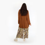  Ballonhose von AKH Fashion aus Viskose, 1355.08069, Olive-Cognac-Weiß, Muster, Schick