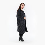  AKH Fashion Jacke in gerader Form, aus Baumwolle, 1367.06828, Schwarz-Blau-Weiß, Schick