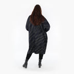  AKH Fashion Jacke in gerader Form, aus Baumwolle, 1367.06828, Schwarz-Blau-Weiß, Schick