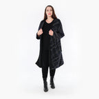  AKH Fashion Jacke in gerader Form, aus Baumwolle, 1367.06828, Schwarz-Blau-Weiß, Schick