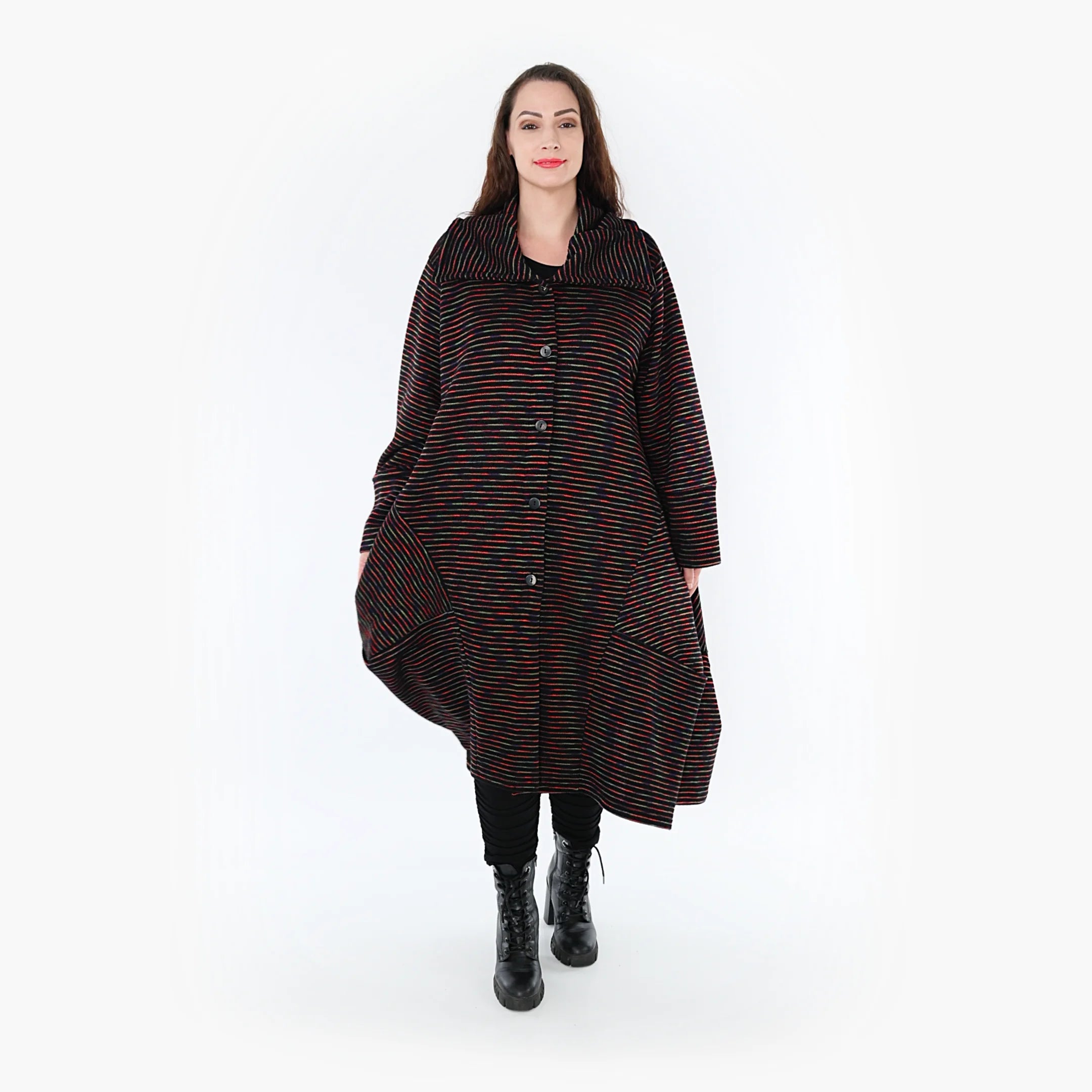 Ballonmantel von AKH Fashion aus Baumwolle, ausgefallene, zeitlose Lagenlook Mode