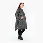  Ballonjacke von AKH Fashion aus Materialmix, 1365.06864, Schwarz-Weiß, Raute, Schick