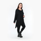 A-Form Shirt von AKH Fashion aus Viskose, ausgefallene, zeitlose Lagenlook Mode