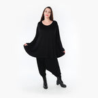 Shirt von AKH Fashion aus Viskose in Glocken-Form, ausgefallene Lagenlook Mode