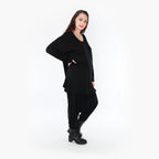 Shirt von AKH Fashion aus Viskose in Glocken-Form, ausgefallene Lagenlook Mode
