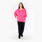 Shirt von AKH Fashion aus Viskose in kastiger Form, ausgefallene Lagenlook Mode