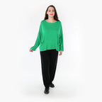  AKH Fashion Bigshirt in kastiger Form, aus Viskose, 1233.6888L, Grün, Schick, Modern, Bequem