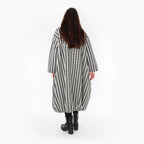  Ballonkleid von AKH Fashion aus Baumwolle, 1364.06947, Weiß-Schwarz, Schick, Modern