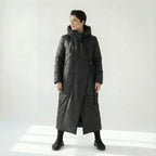 Asymmetrischer Damenmantel Oversize mit Kapuze Softshell Look Rita Fink exklusiv bei Modeare