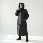 Asymmetrischer Damenmantel Oversize mit Kapuze Softshell Look Rita Fink exklusiv bei Modeare