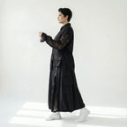 Trieste Oversize-Set mit Spitze: Schwarze Popeline-Bluse & Lagenrock – bei Modeare entdecken