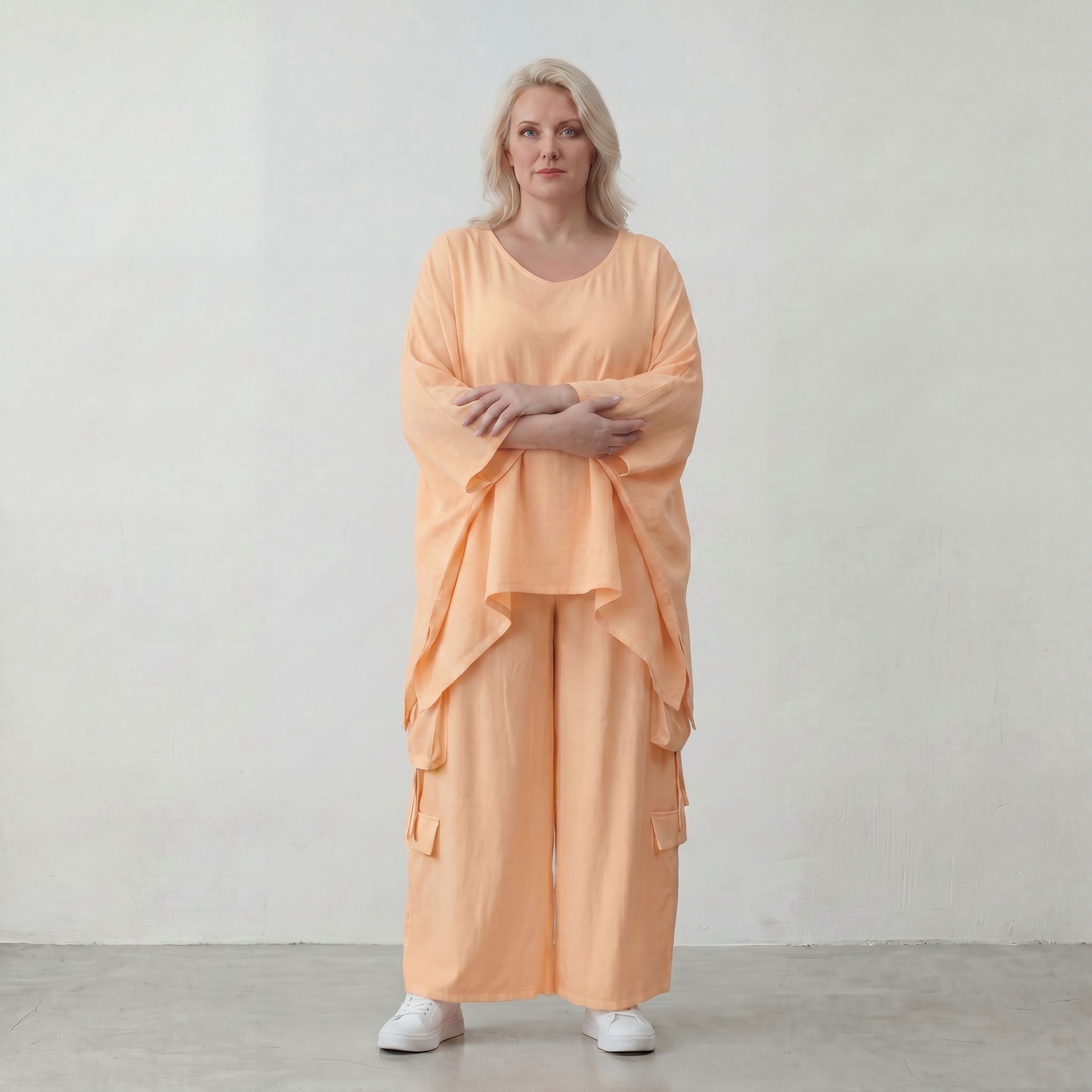 Locker fallendes Mauve Oversize Shirt im Lagenlook leger ausgefallen zeitlos luftig chic