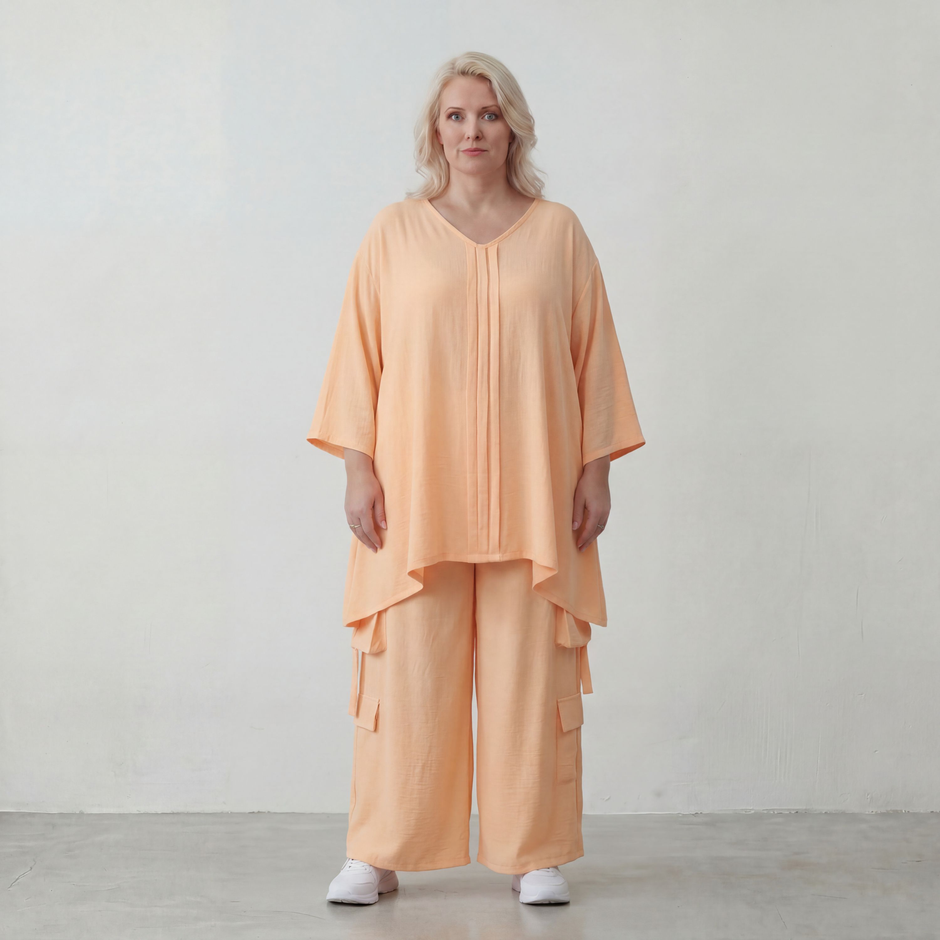 Locker fallendes Mauve Leinen Shirt im Lagenlook A Linie Oversize sehr zeitlos leger chic