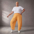 Leichte Ballonhose aus Mousseline in leuchtendem Orange für luftige Sommertage voller Stil