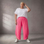 Luftige Ballonhose in strahlendem Pink für einen leichten femininen Sommerlook aus Italien