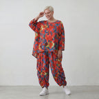Leichtes Oversized Shirt in strahlendem Rot mit lässigem Kastenschnitt für laue Sommertage